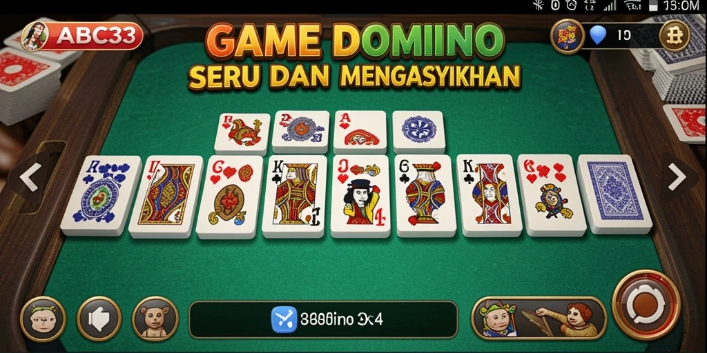 Tampilan menarik dalam gameplay Domino di ABC33.