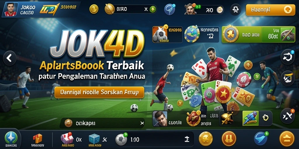 Tampilan utama JOKO4D dengan antarmuka interaktif dan pilihan taruhan olahraga.