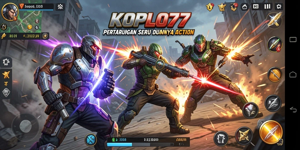 Tampilan gameplay action KOPLO77 yang mendebarkan dan penuh tantangan.