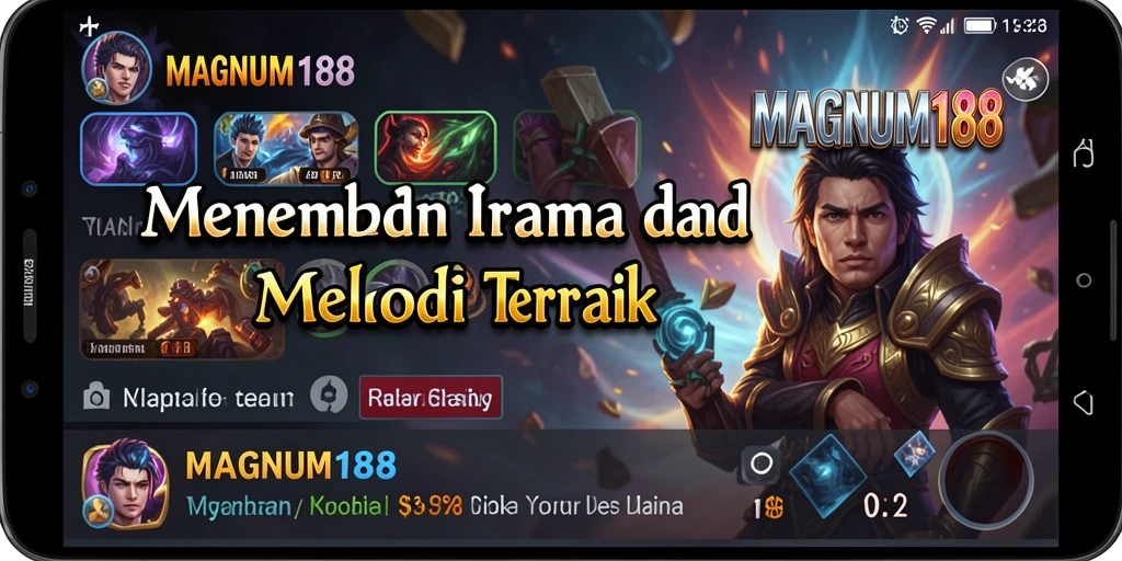Tampilan gameplay MAGNUM188 menampilkan interaksi seru dengan musik.