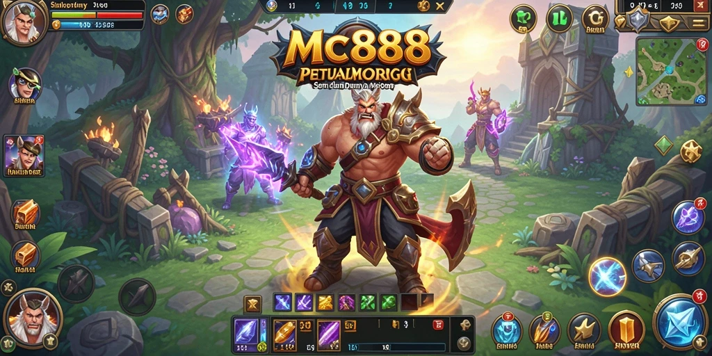 Tampilan gameplay seru MC888 dalam dunia MMORPG.