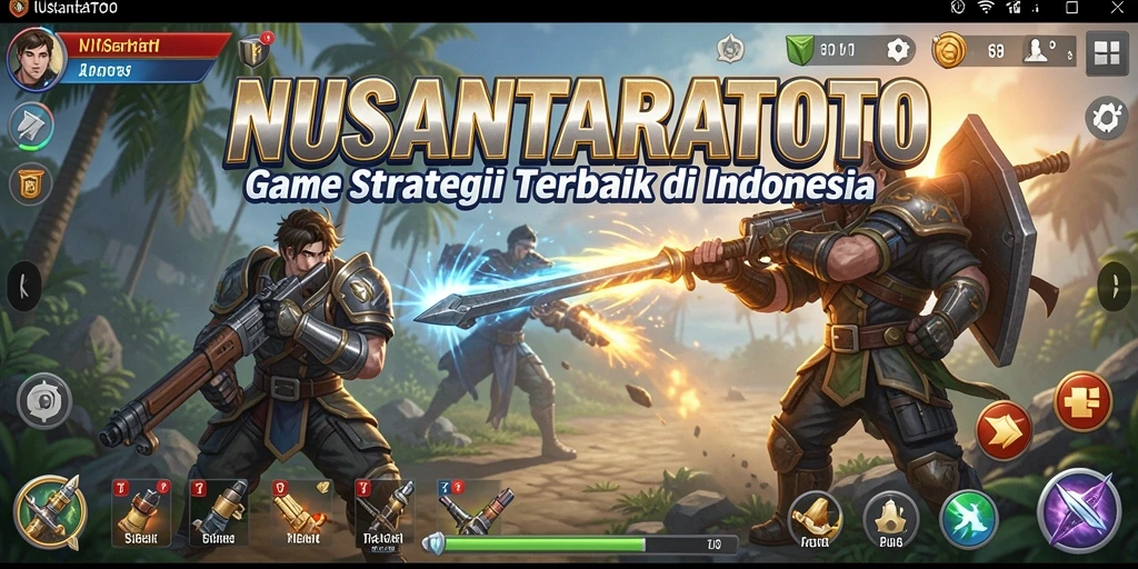 Screenshot gameplay NUSANTARATOTO menunjukkan serunya pertempuran dan strategi.