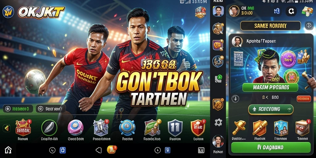 Tampilan gameplay menarik dari aplikasi Sportsbook OKJKT.