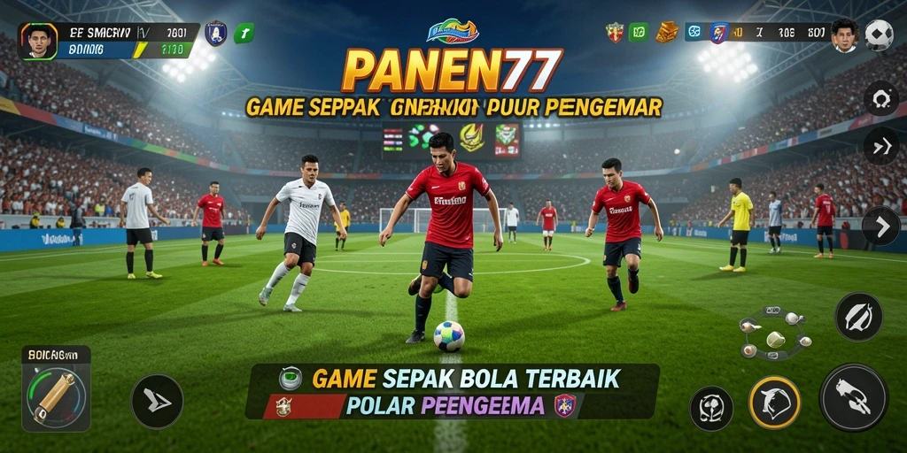 Tampilan menakjubkan dari gameplay sepak bola di PANEN77.