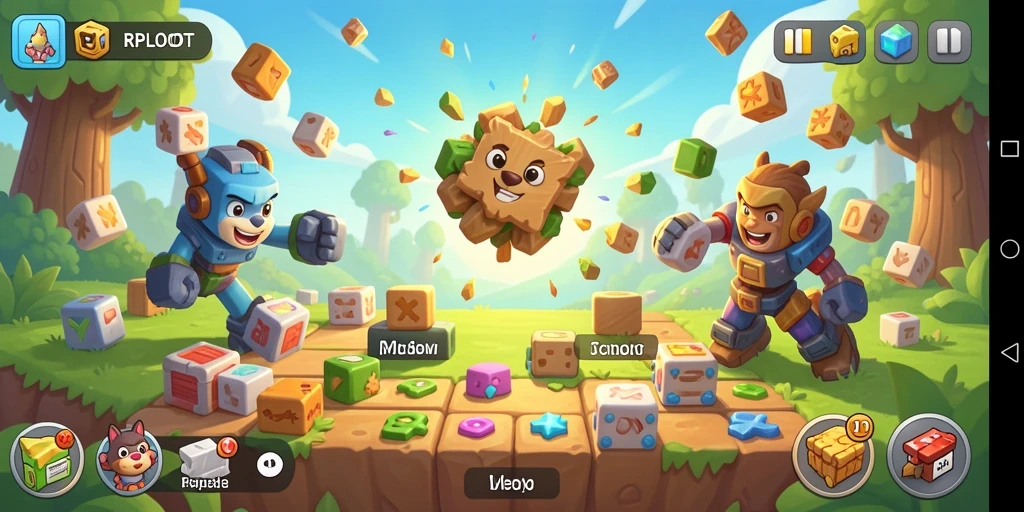 Screenshot gameplay RPLOOT yang menampilkan tantangan puzzle yang menarik.