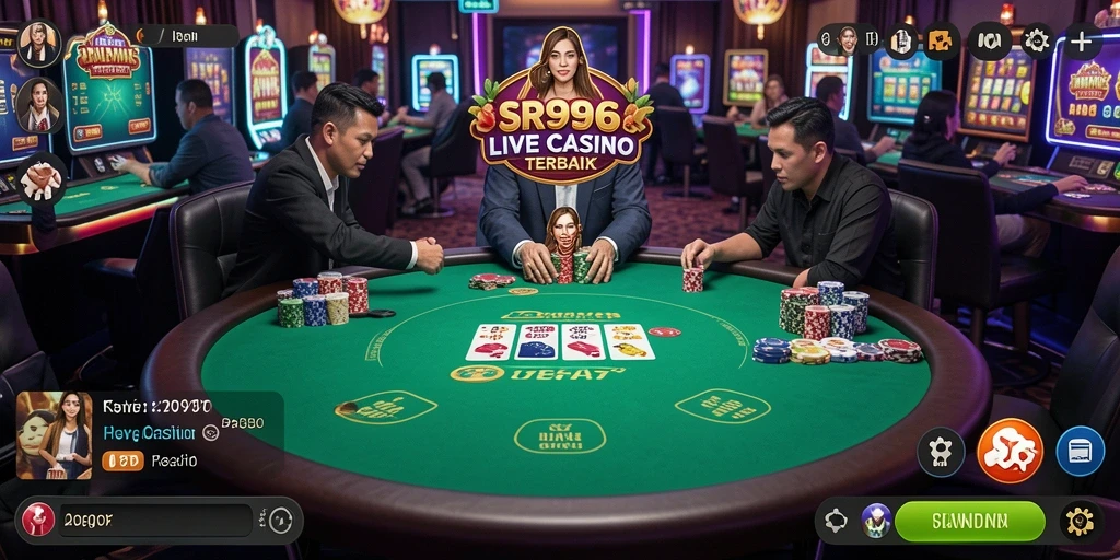Gameplay Live Casino yang mendebarkan dan interaktif.