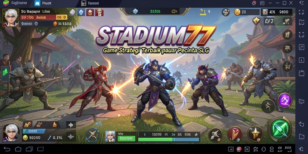 Tampilan gameplay interaktif STADIUM77 dengan strategi yang mendebarkan.