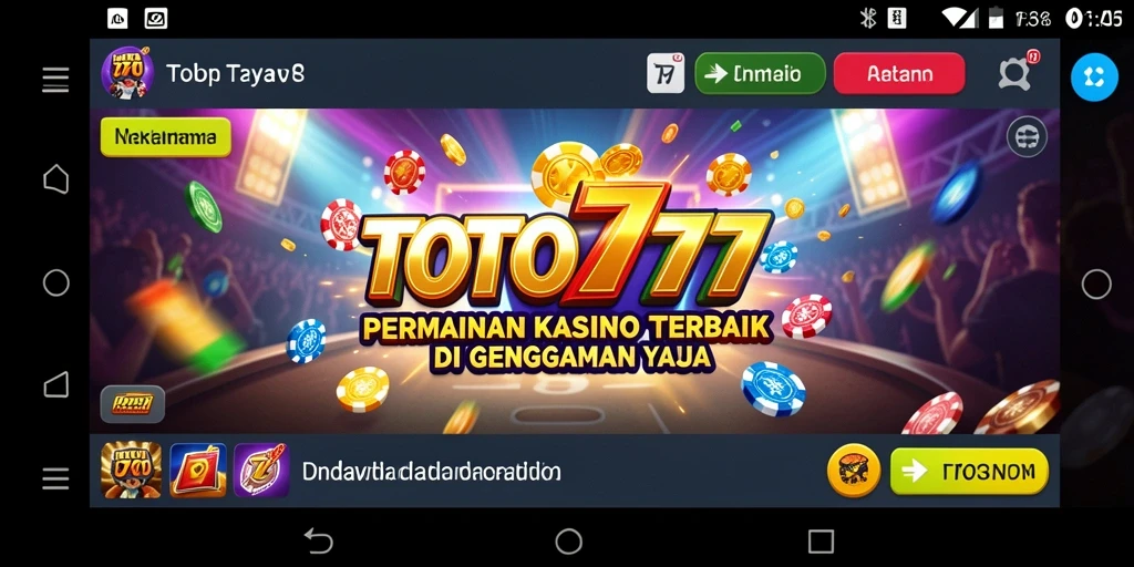 Screenshot dari gameplay mengasyikkan di TOTO777.