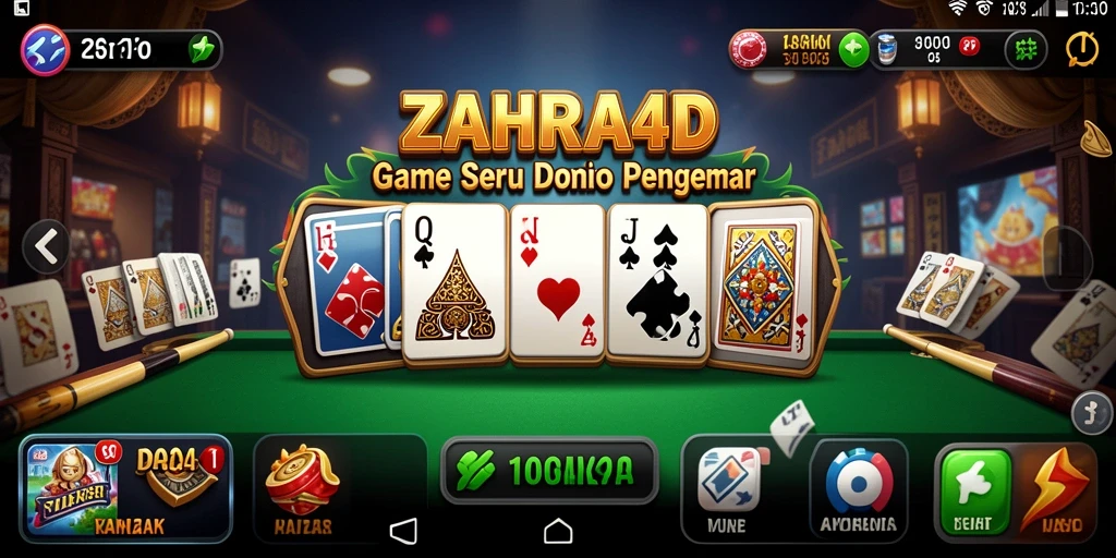 Gameplay Domino yang seru dan interaktif dalam ZAHRA4D.